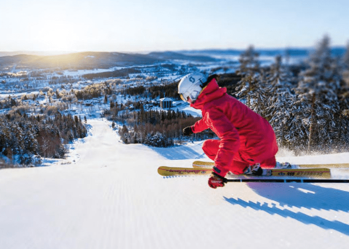 Bild på skidåkare i Järvsö